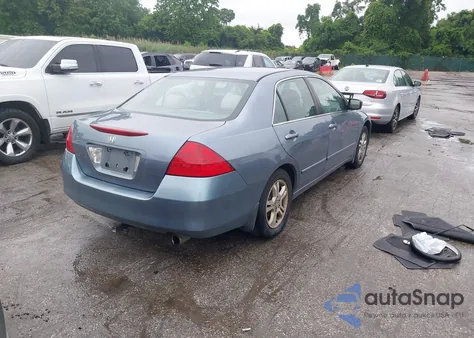 2007 Honda Accord 2.4 Ex из США, поврежденный, VIN 1HGCM56737A065899